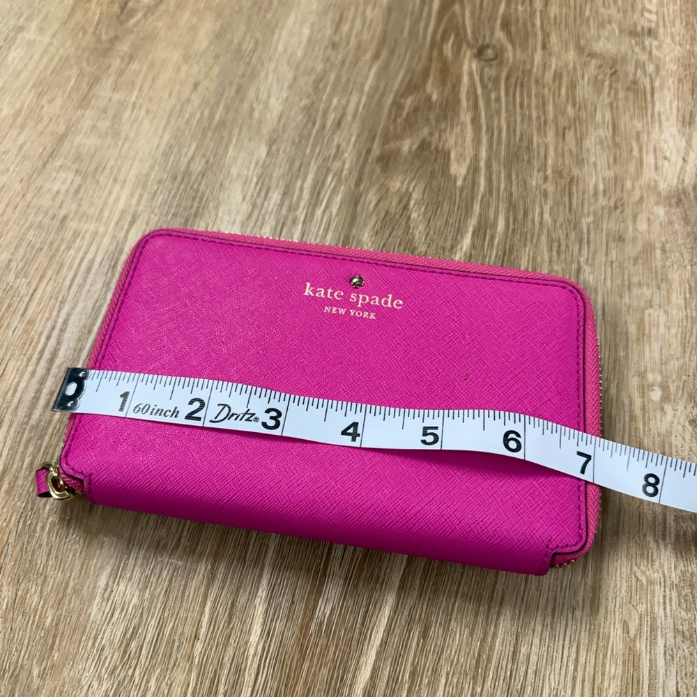 Kate Spade Fuchsia Pink Wristlet Wallet - Picture 7 of 8